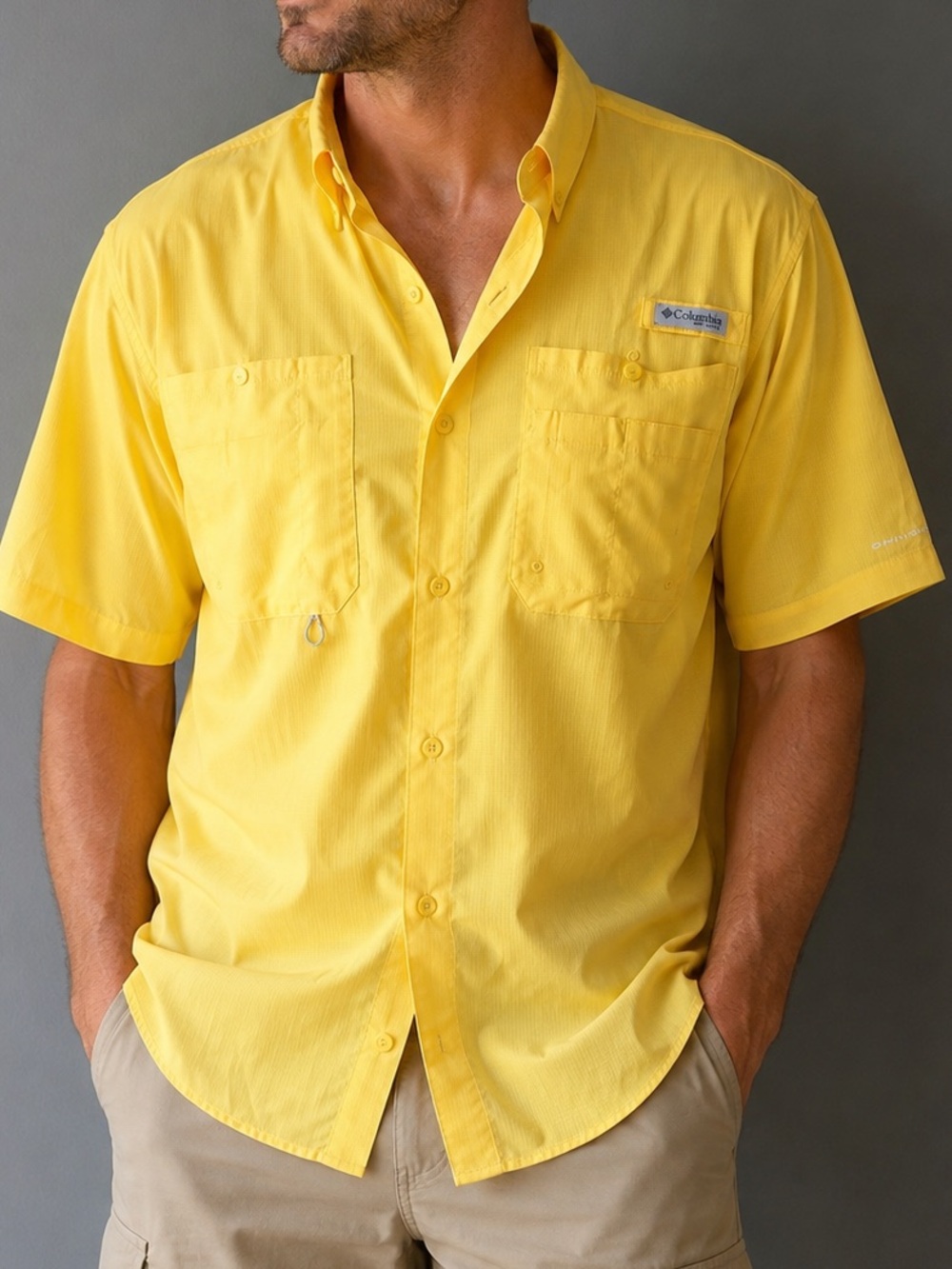 Columbia PFG Yellow Fishing Shirt – XL – NWT – UPF 40
